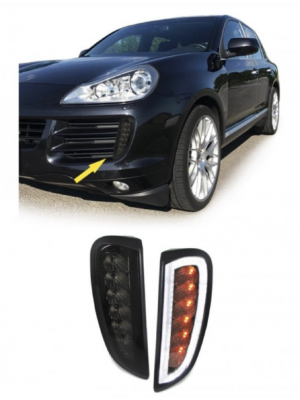 LED přední blinkry s denním svícením Porsche Cayenne (2006-2010)